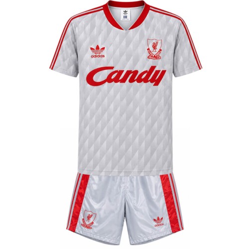 Liverpool Away 1989 1991 Kids Football Kit