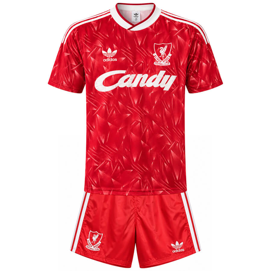 Liverpool Home 1989 1991 Kids Football Kit