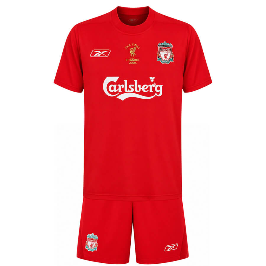 Liverpool Home 2004 2005 Kids Football Kit