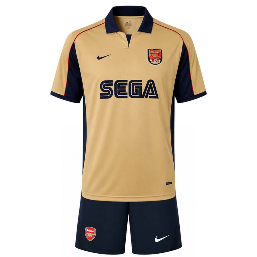 Arsenal Away 2001 2002 Kids Football Kit