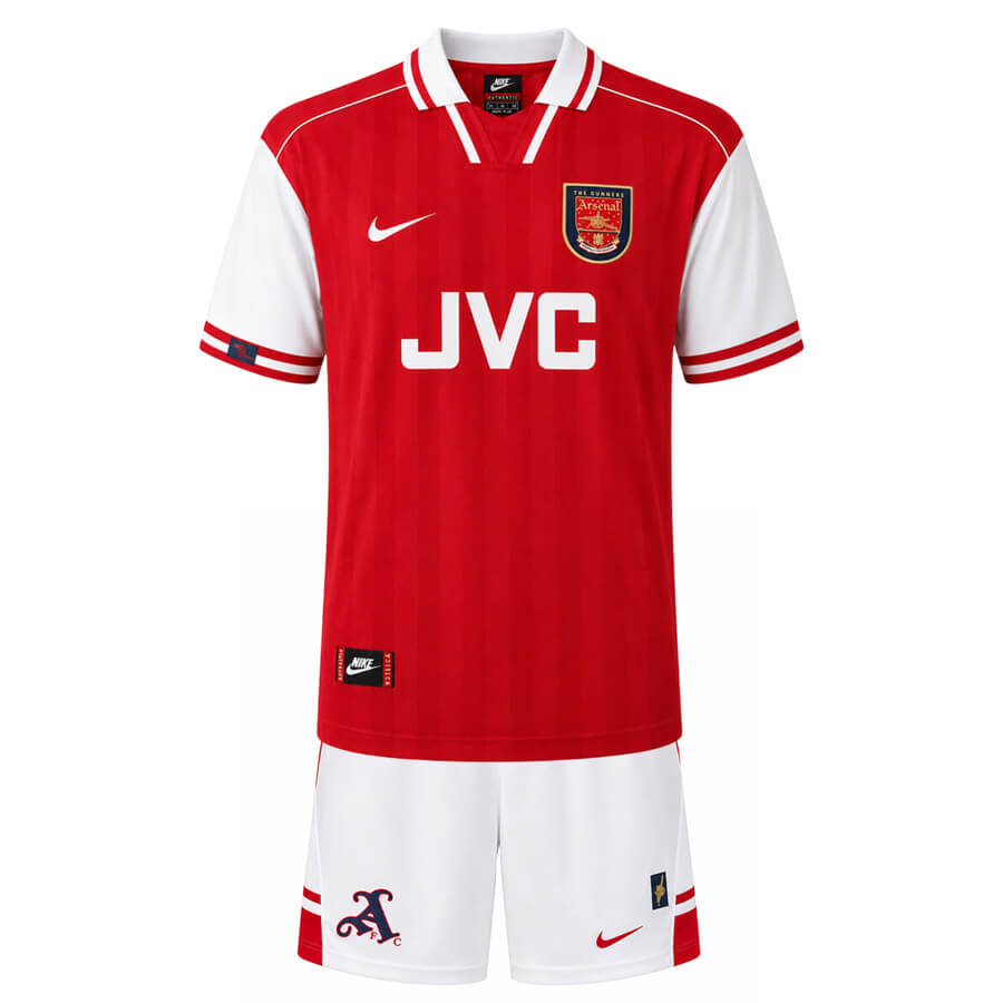 Arsenal Home 1996 1998 Kids Football Kit