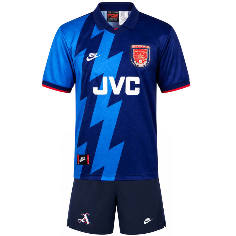 Arsenal Away 1995 1996 Kids Football Kit
