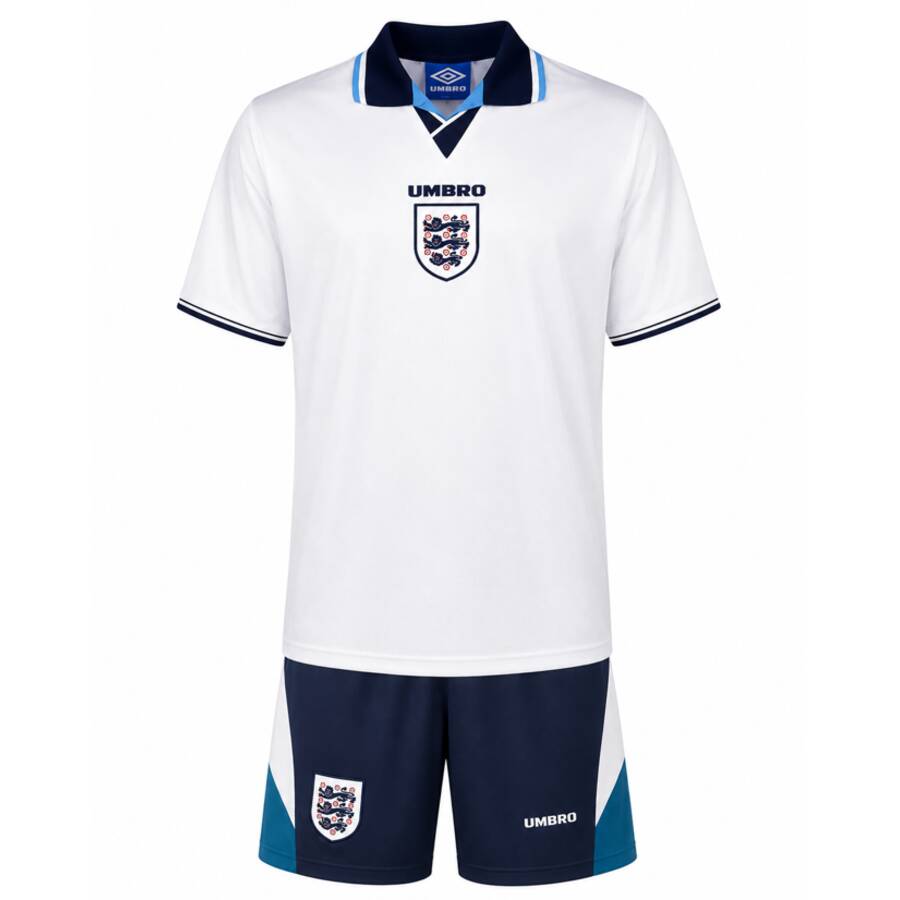 England Home 1996 Kids Football Kit