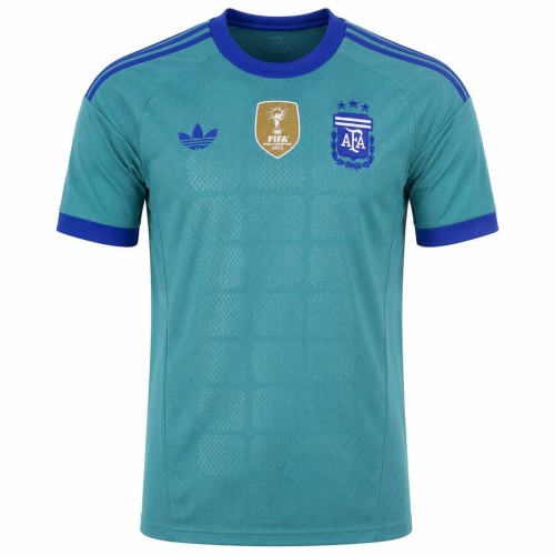 Argentina Goalkeeper Football Top Teal