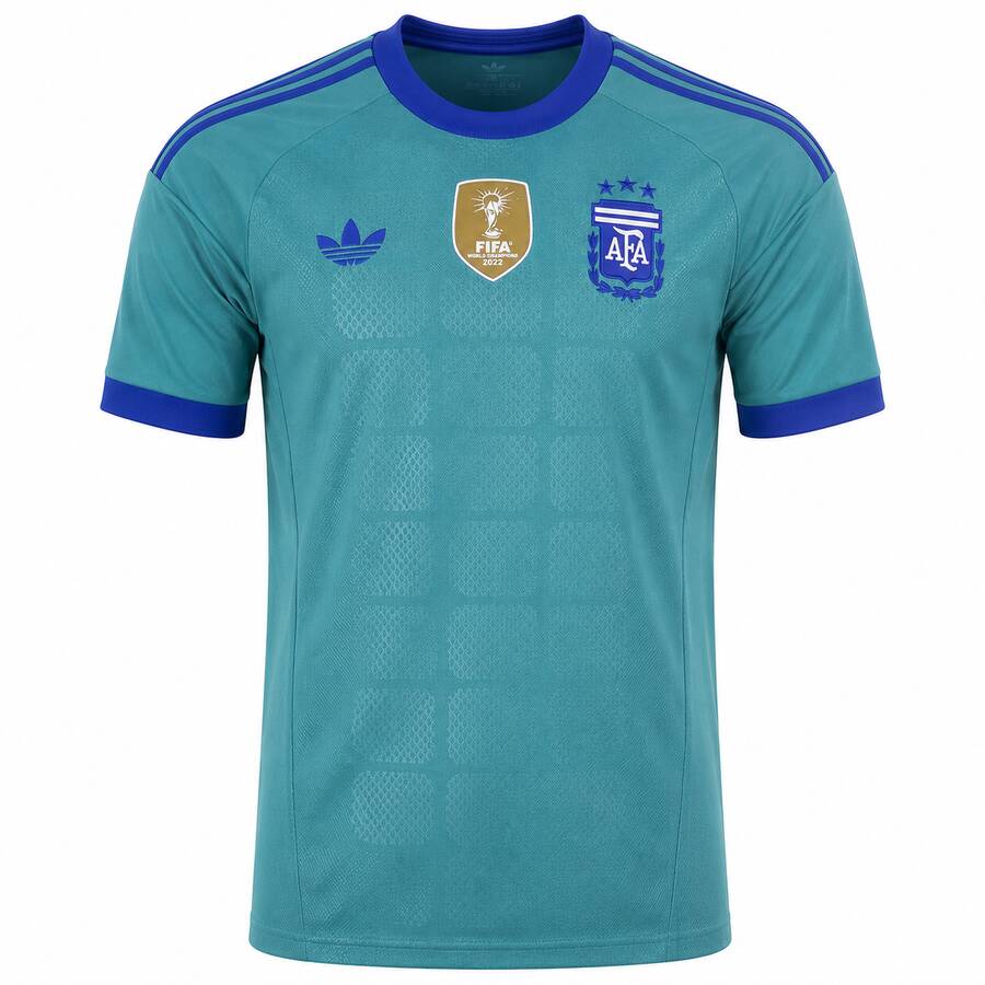 Argentina Goalkeeper Football Top Teal