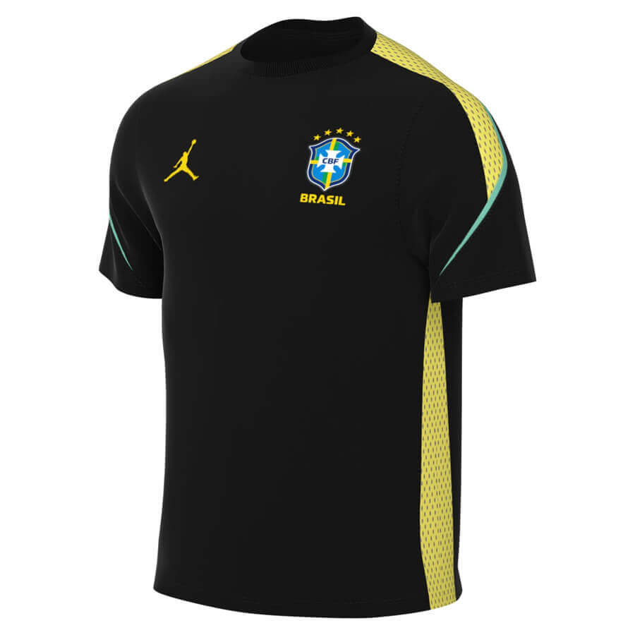 Brazil X Jordan Pre Match Training Football Top - Black