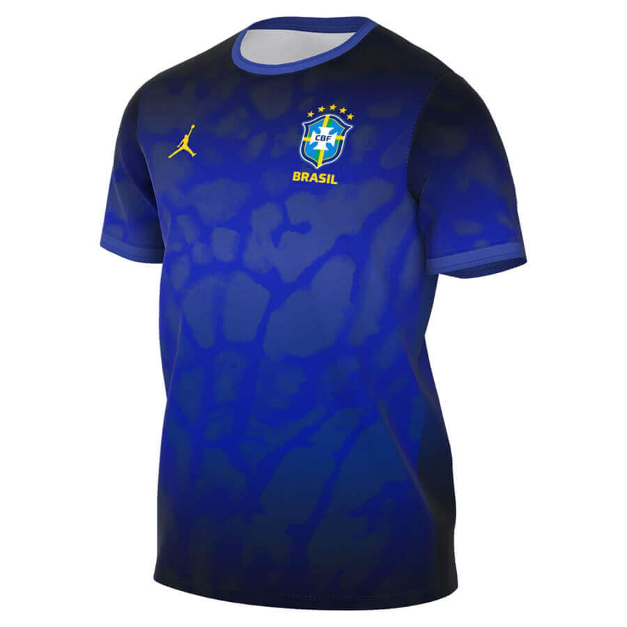 Brazil X Jordan Pre Match Training Football Top