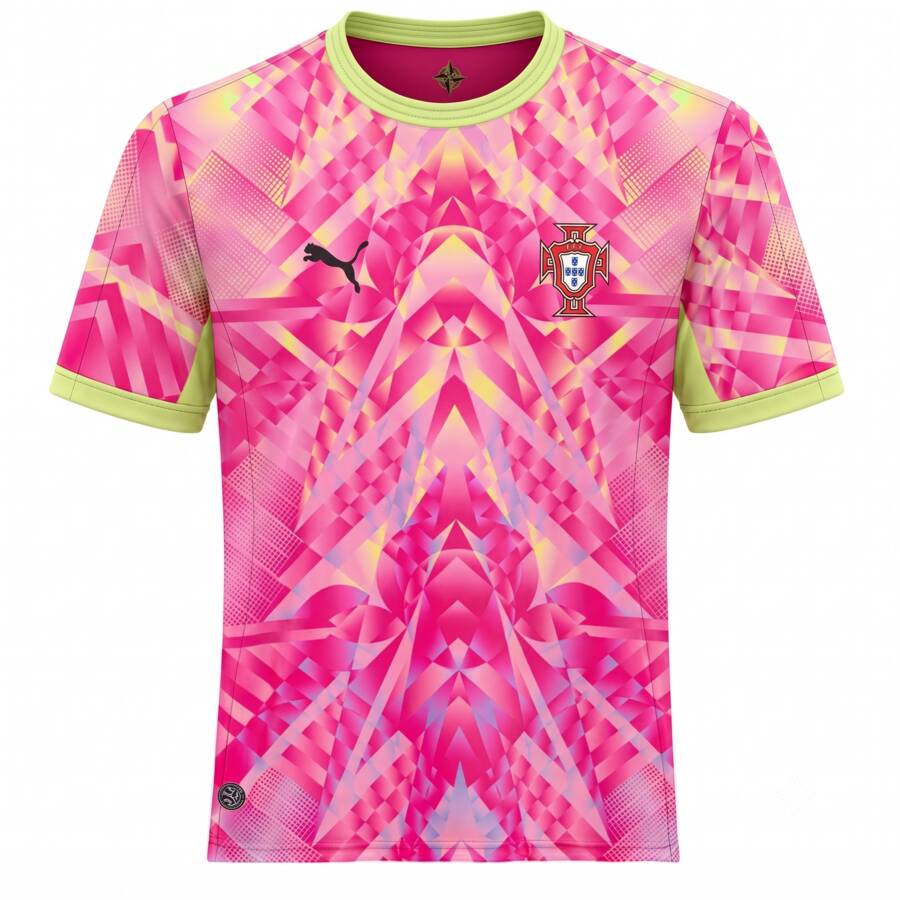 Portugal Goalkeeper Pink Football Shirt 2026