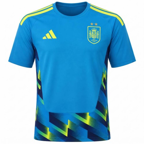 Spain Goalkeeper Football Top 2026 Blue 2 star