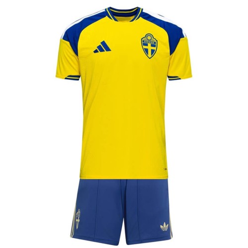 Sweden Home Kids Football Kit 2026