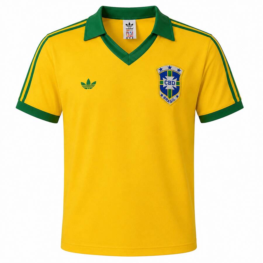 Brazil Home Football Shirt 1977