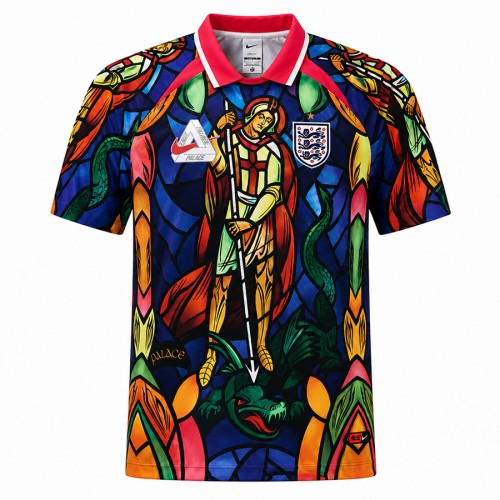 England X Palace Football Shirt - Crimson Red