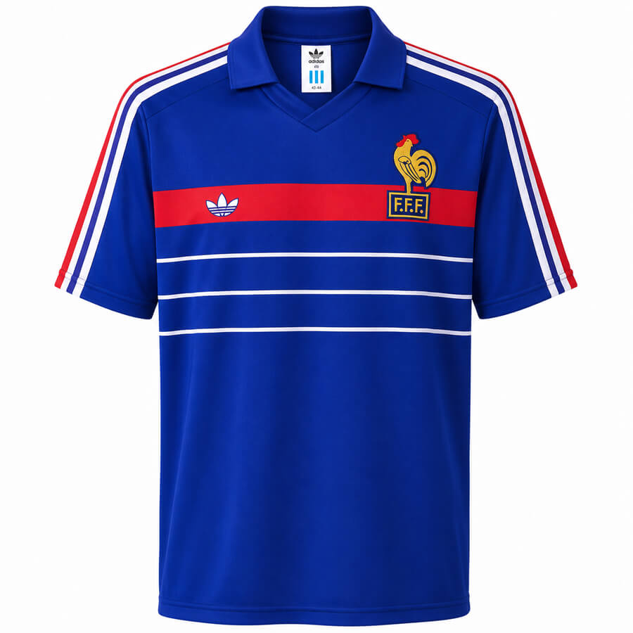 France Home 1984 Football Shirt