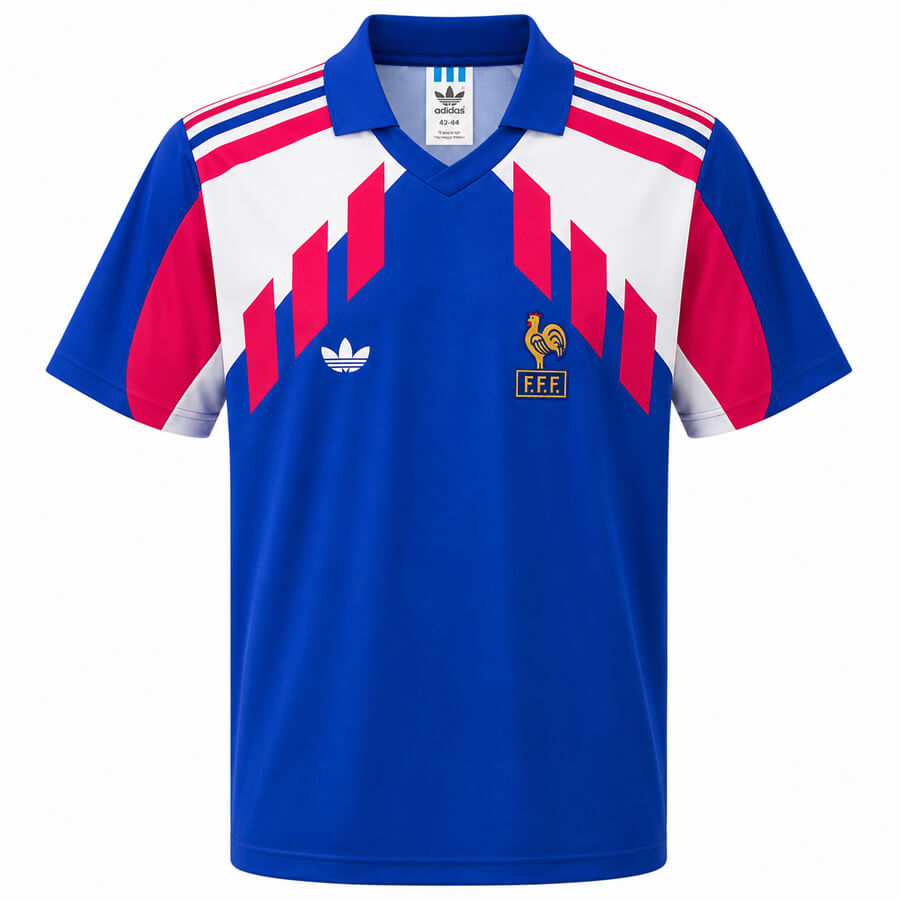 France Home 1990 Football Shirt