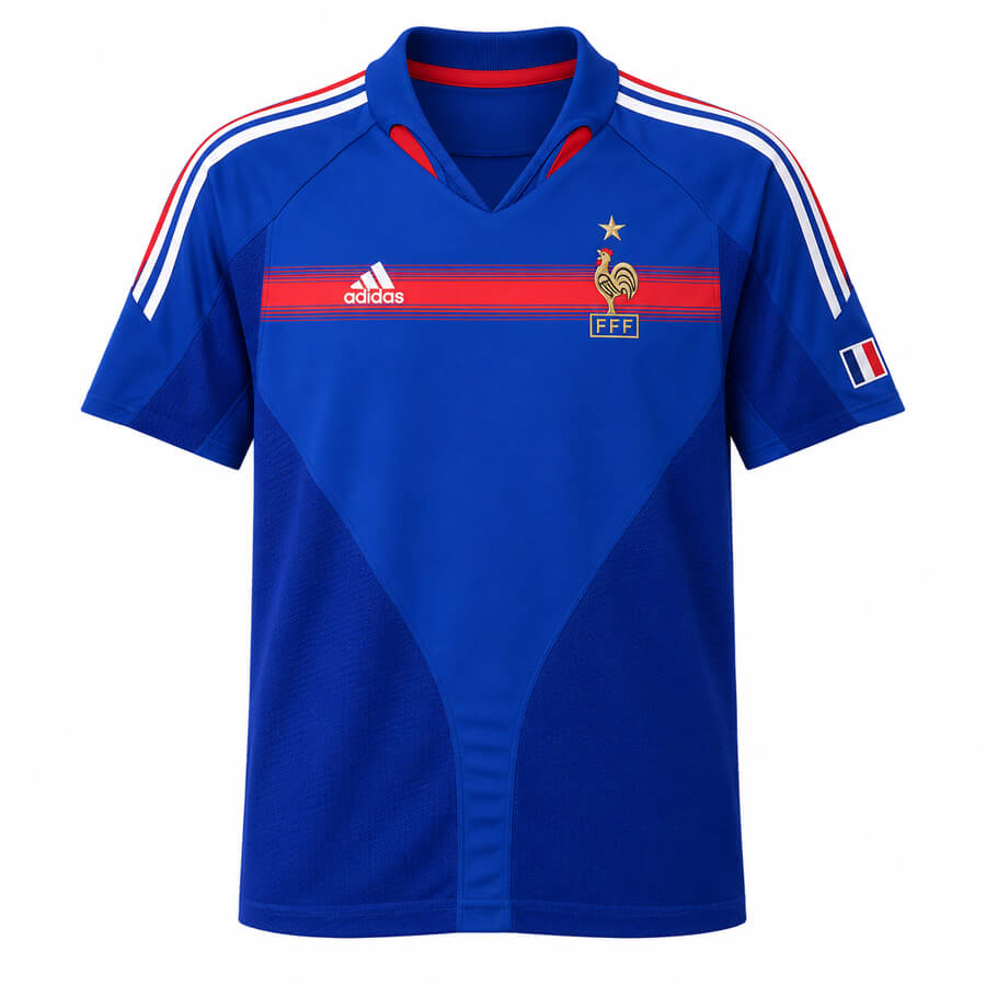 France Home 2004 Football Shirt