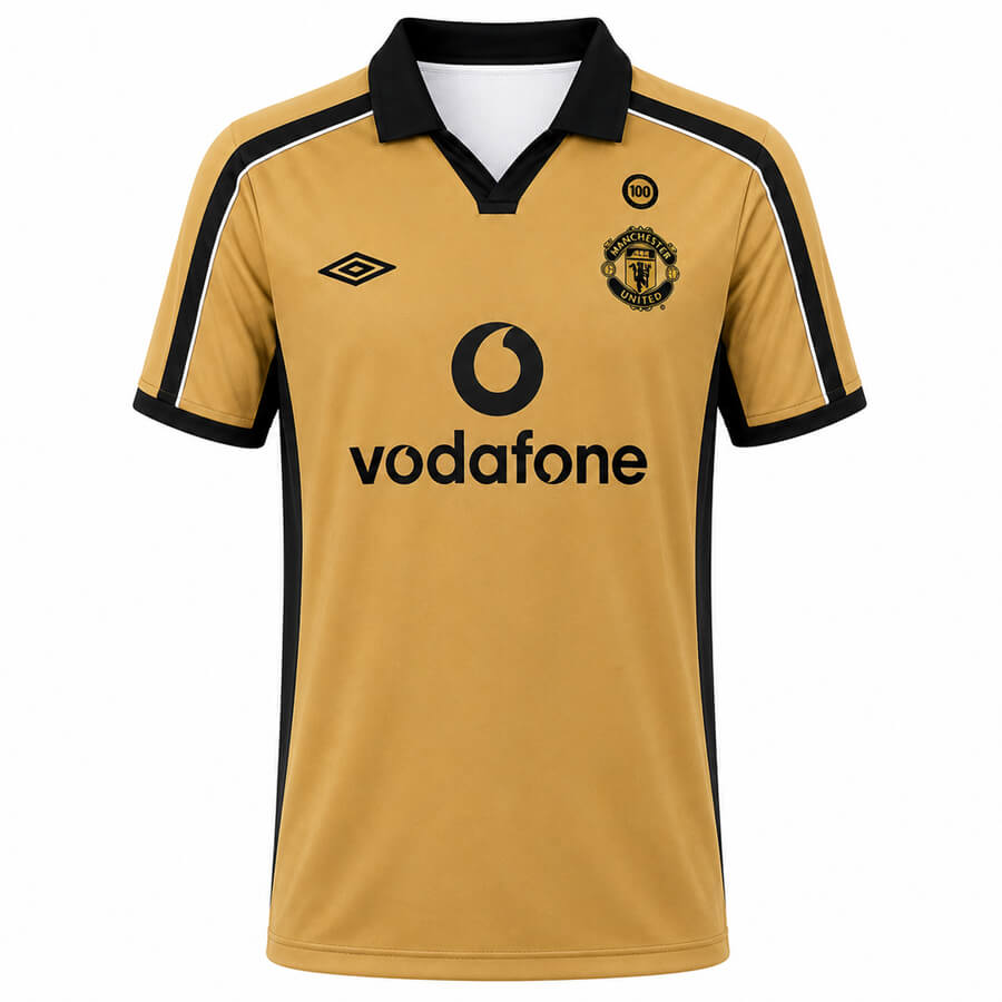 Manchester United 2000 Centenary Gold Football Shirt