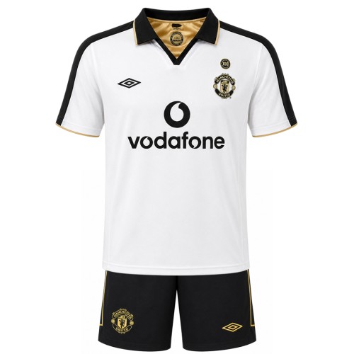 Manchester United 2000 Centenary White Kids Football Kit