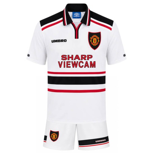 Manchester United Away 1997 1999 Kids Football Kit