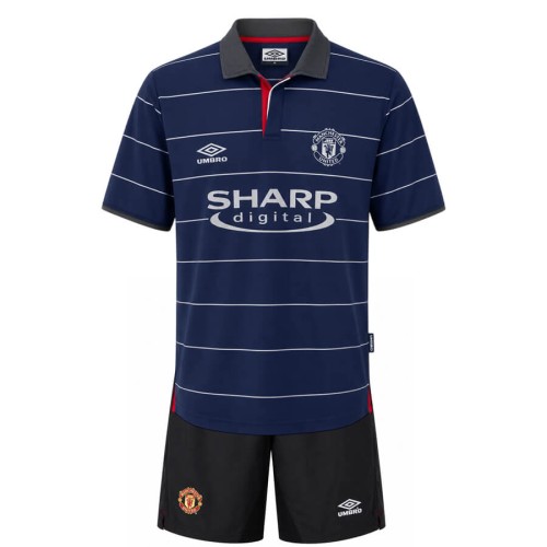 Manchester United Away 1999 2000 Kids Football Kit