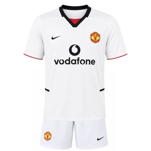 Manchester United Away 2002 2003 Kids Football Kit