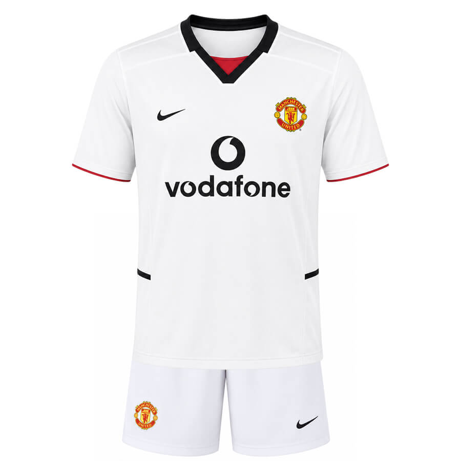 Manchester United Away 2002 2003 Kids Football Kit