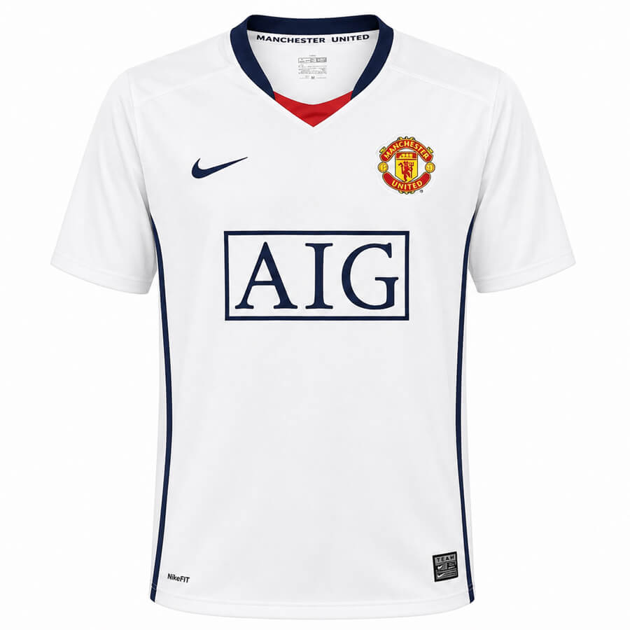 Manchester United Away 2008 2009 Football Shirt