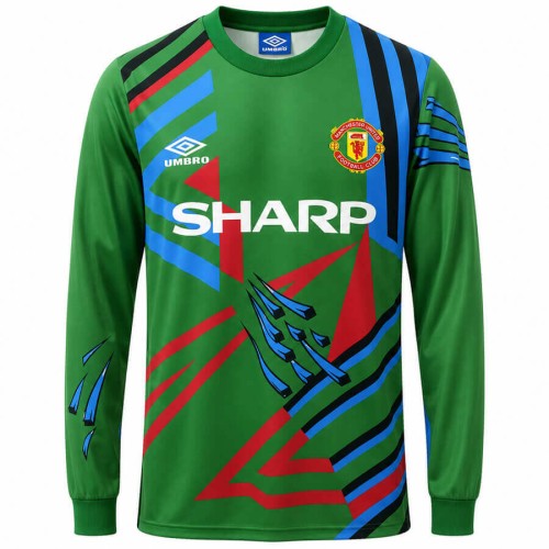 Manchester United Goalkeeper 1992 Football Shirt - Green
