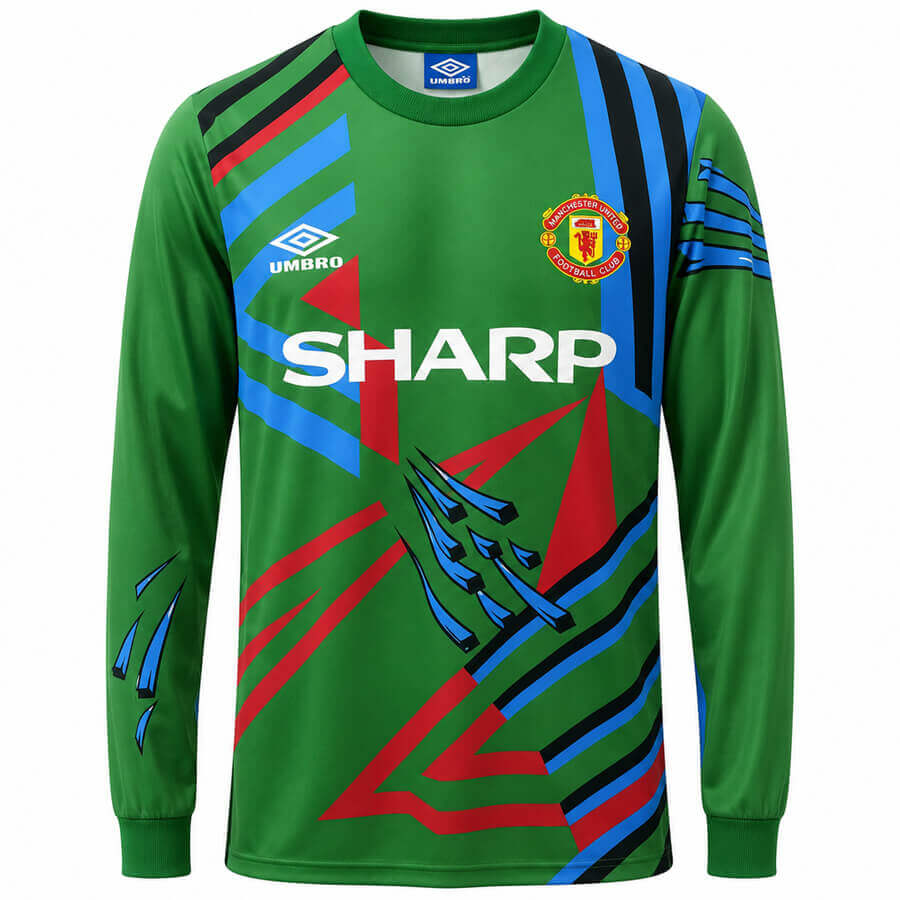 Manchester United Goalkeeper 1992 Football Shirt - Green