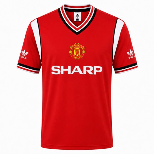 Manchester United Home 1985 1986 Football Shirt