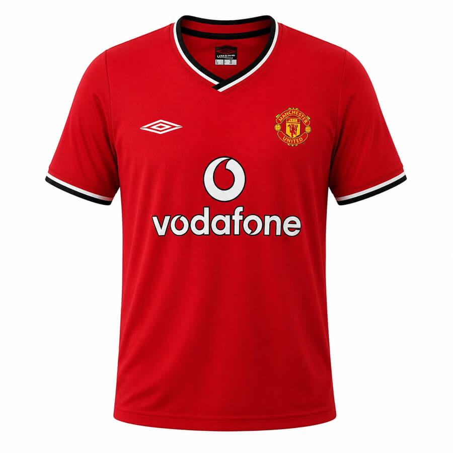 Manchester United Home 2001 2002 Football Shirt