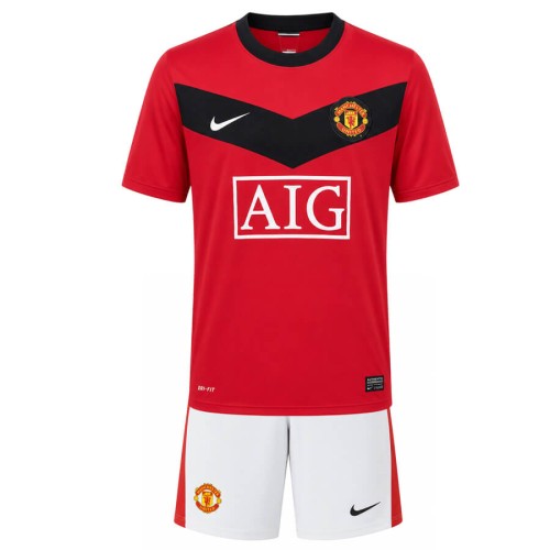 Manchester United Home 2009 2010 Kids Football Kit
