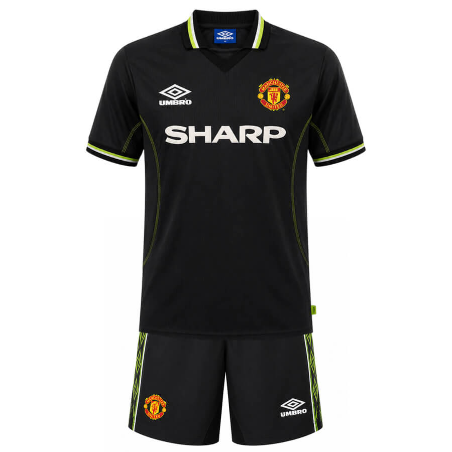 Manchester United Third 1998 1999 Kids Football Kit