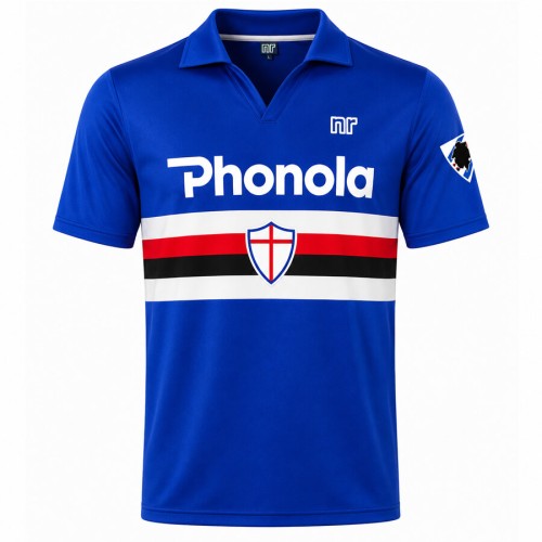 Sampdoria Home 1984 1988 Football Shirt