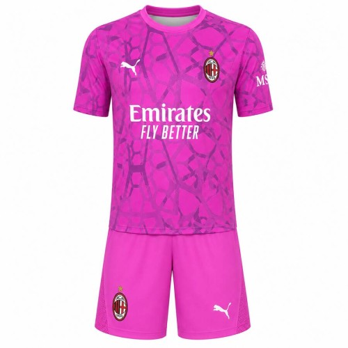 AC Milan Goalkeeper Kids Football Kit 26 27 Pink