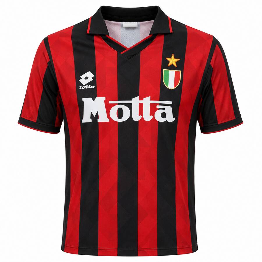 AC Milan Home 1992 1994 Football Shirt