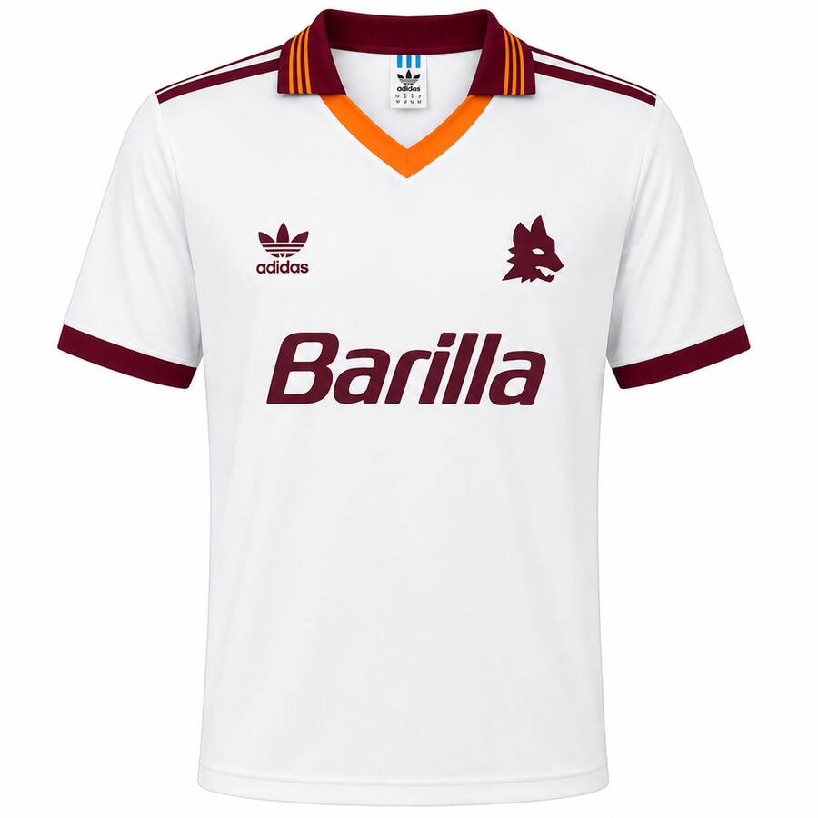 AS Roma Away 1992 1993 Football Shirt