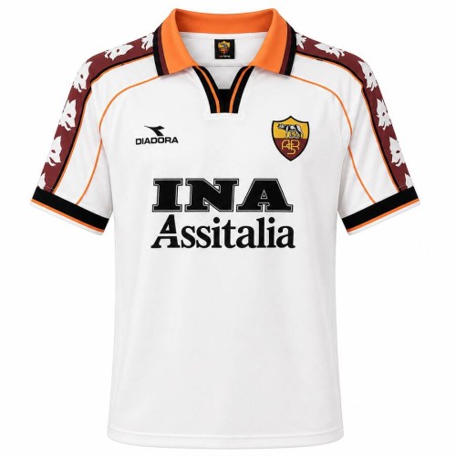 AS Roma Away 1998 1999 Football Shirt
