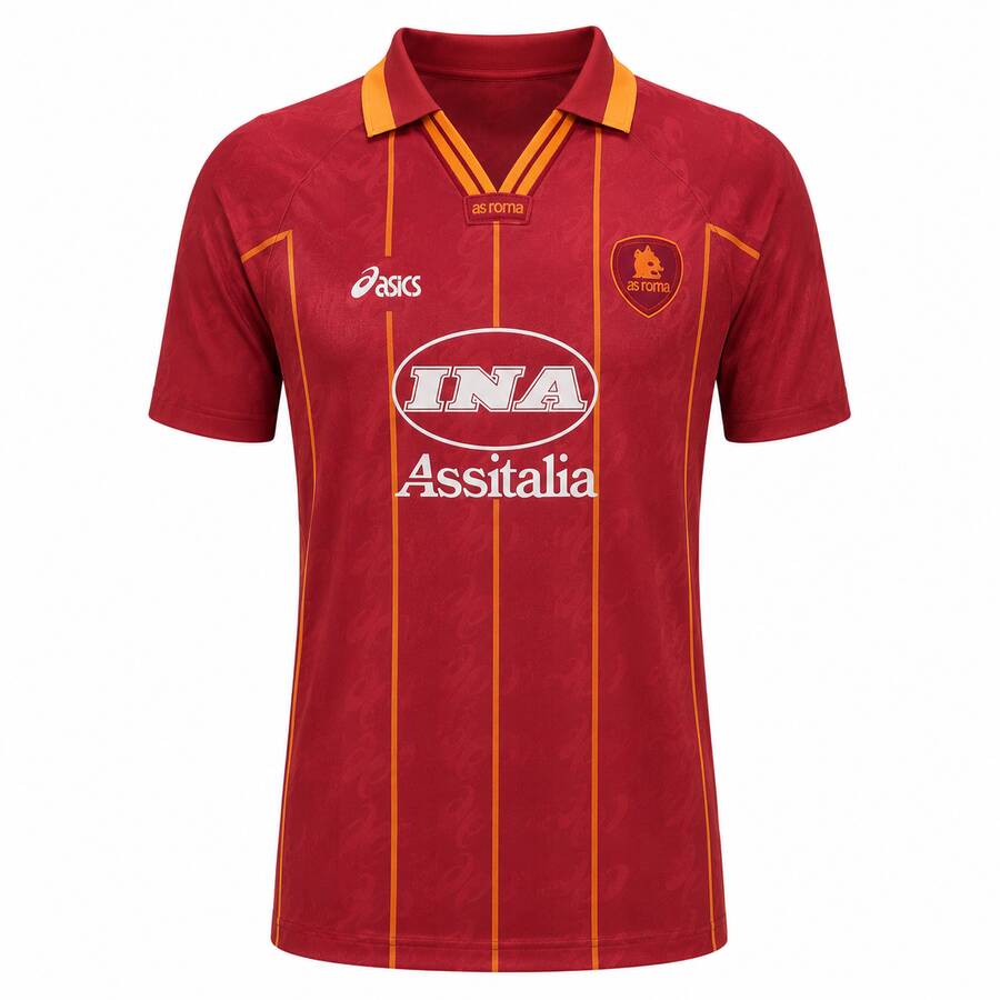 AS Roma Home 1996 1997 Football Shirt