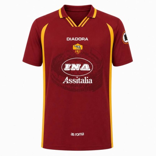 AS Roma Home 1997 1998 Football Shirt