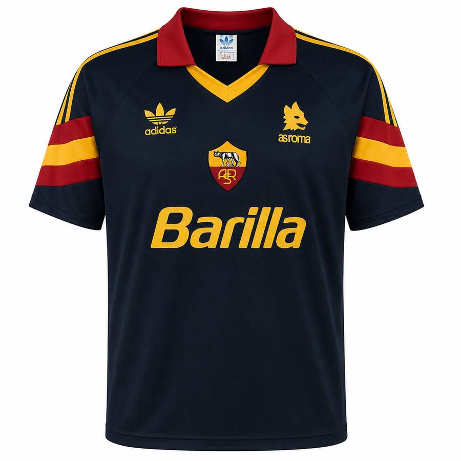 AS Roma Third 1991 1992 Football Shirt