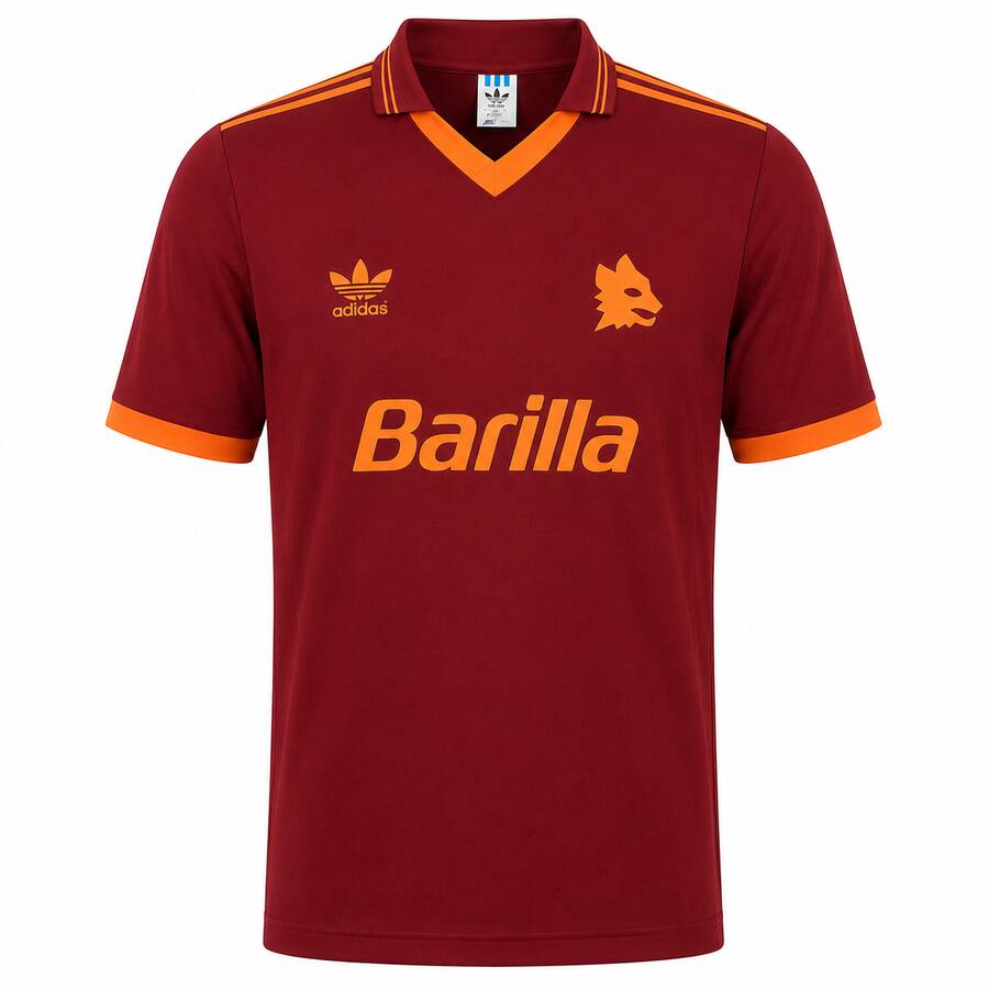 AS Roma Home 1992 1994 Football Shirt