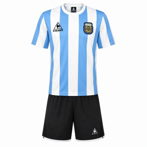 Argentina Home 1986 Kids Football Kit
