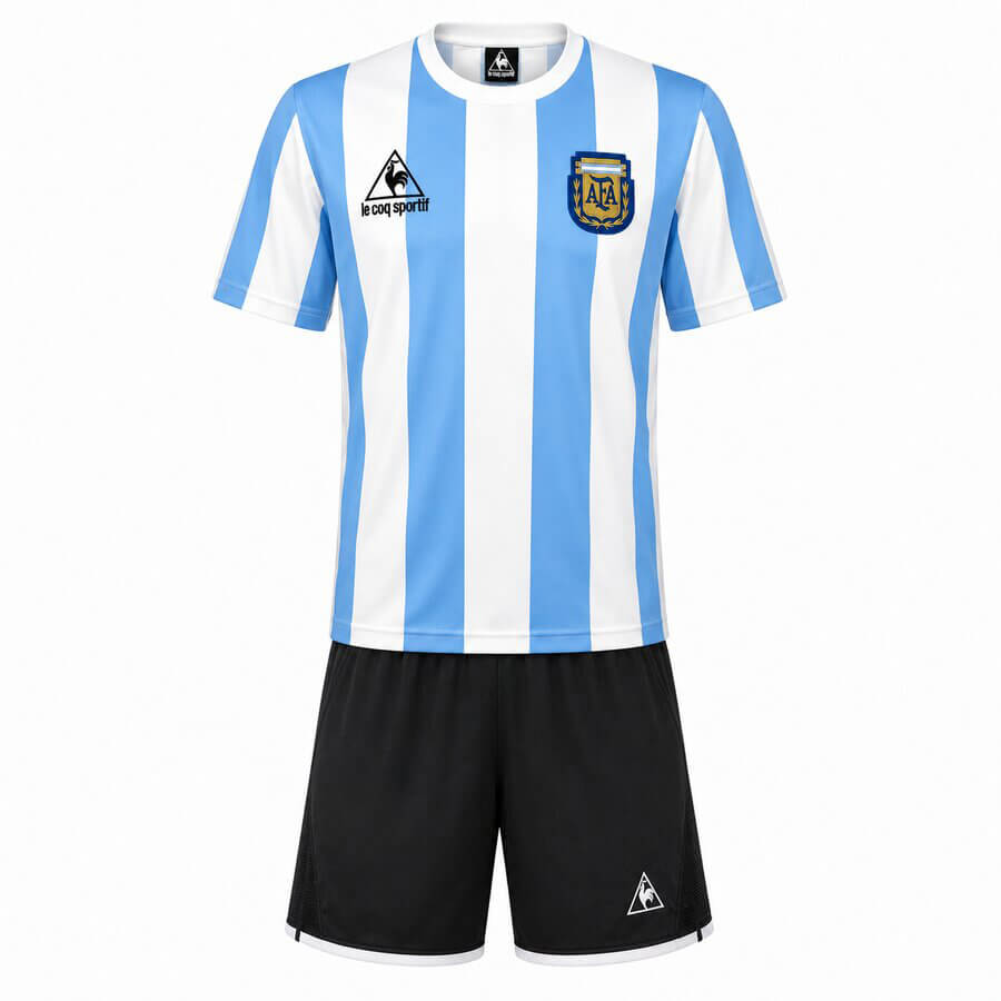 Argentina Home 1986 Kids Football Kit