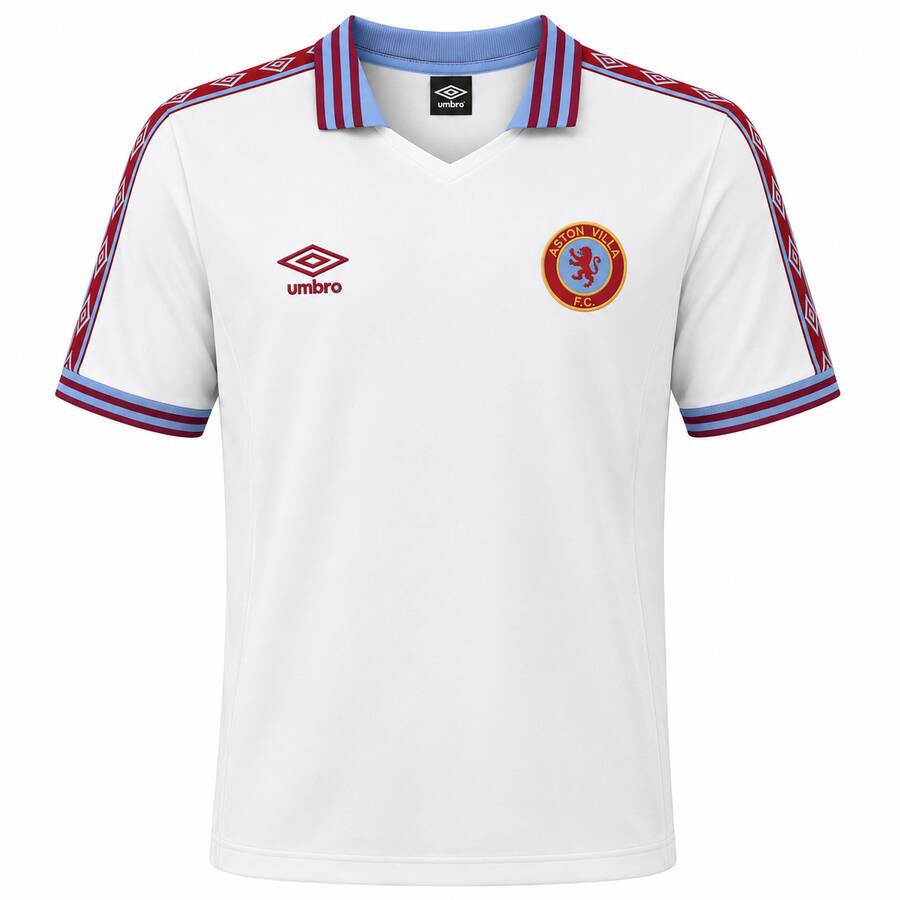 Aston Villa Away 1980 1981 Football Shirt
