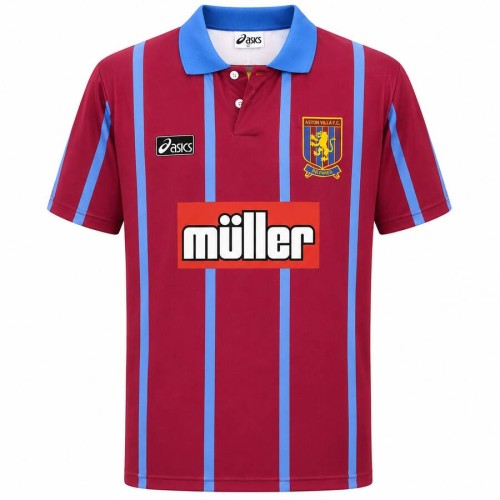Aston Villa Home 1993 1995 Football Shirt