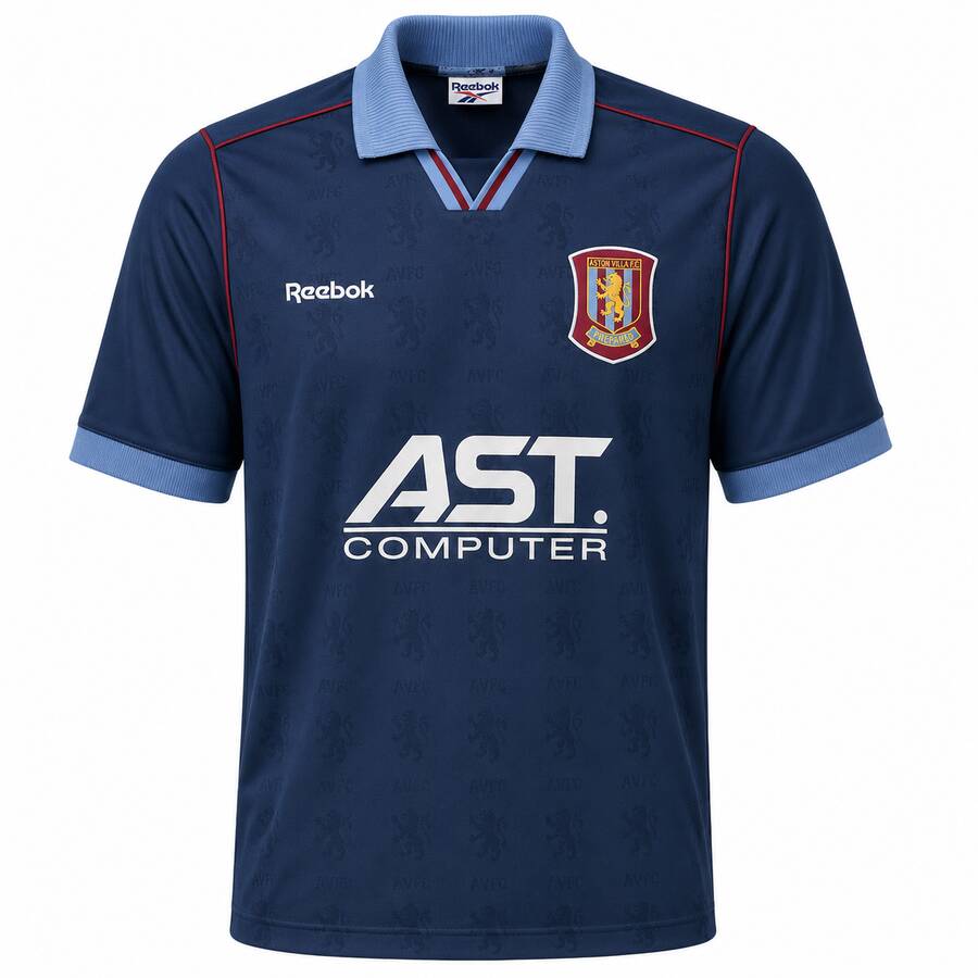 Aston Villa Third 1995 1996 Football Shirt