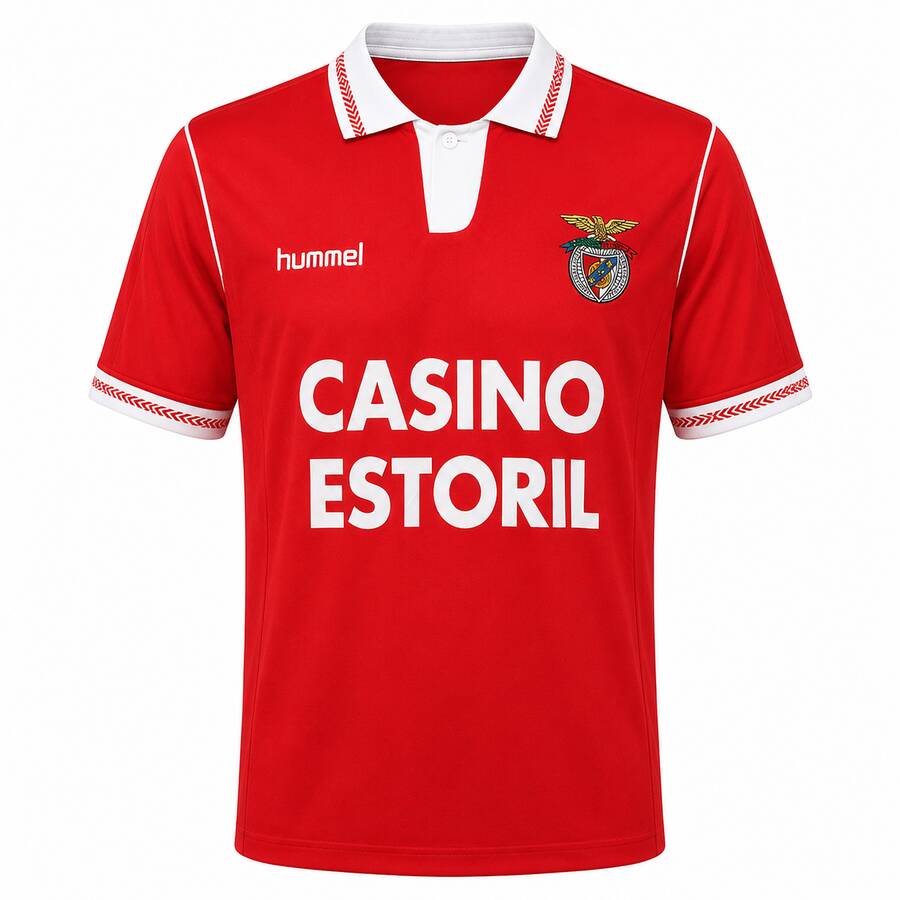 Benfica Home 1992 1993 Football Shirt