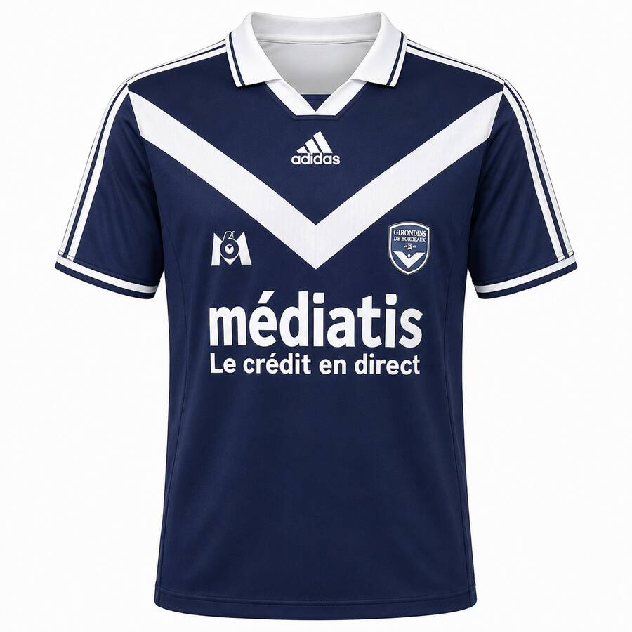 Bordeaux Home 1999 2000 Football Shirt