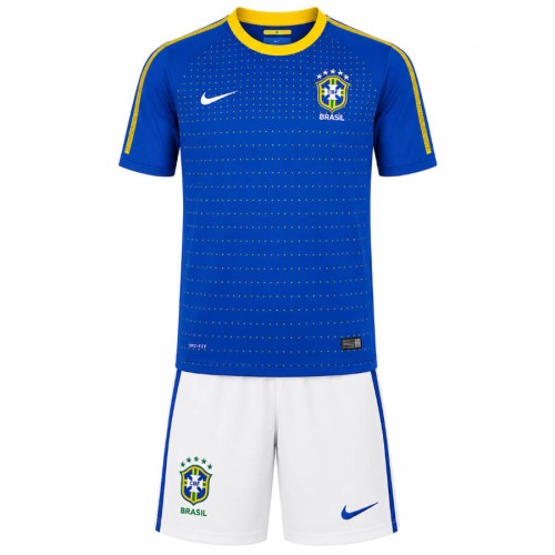 Brazil Away 2010 Kids Football Kit
