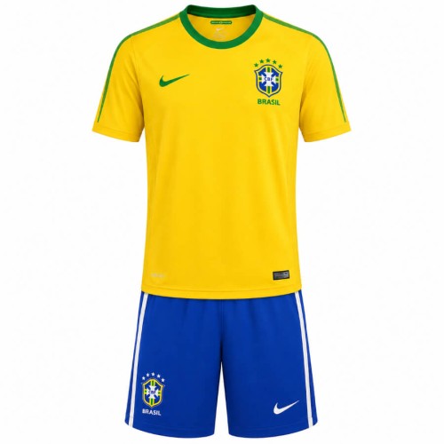 Brazil Home 2010 Kids Football Kit
